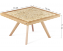 Журнальный столик SHT-S39 70 / 70 дуб / OSB прозрачный лак в Каменске-Уральском