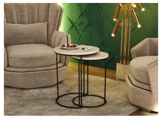 Журнальный столик SHT-CT7 дуб беленый / черный муар в Каменске-Уральском