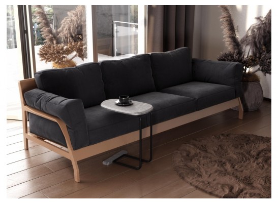 Приставной столик SHT-CT23 мокрый асфальт / черный муар в Каменске-Уральском