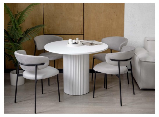 Стол Барел 100 белый / белый в Каменске-Уральском