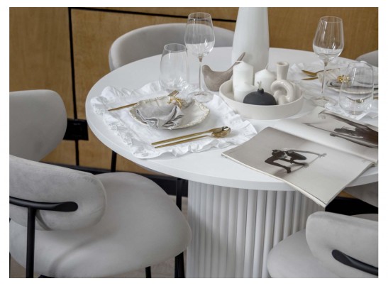 Стол Барел 100 белый / белый в Каменске-Уральском