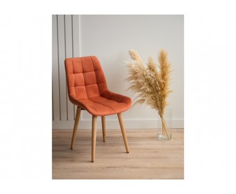 Деревянный стул Челси 360 терракотовый (zd 432) / светлое дерево