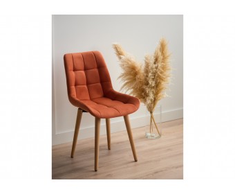 Деревянный стул Челси 360 терракотовый (zd 432) / светлое дерево