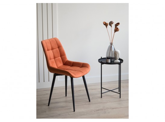 Стул на металлокаркасе Челси К терракотовый (zd 432) / черный в Каменске-Уральском