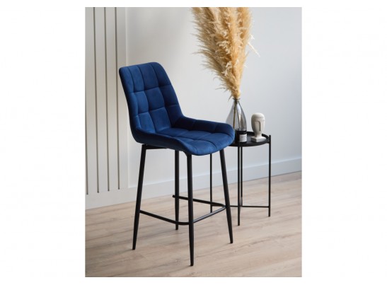 Полубарный стул Челси 360 синий (zd 798) / черный в Каменске-Уральском