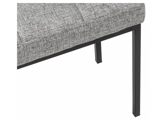 Банкетка Дион рогожка графит / черный матовый в Каменске-Уральском