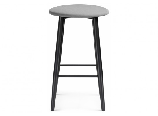 Полубарный стул Гангток катания сильвер / черный матовый в Каменске-Уральском