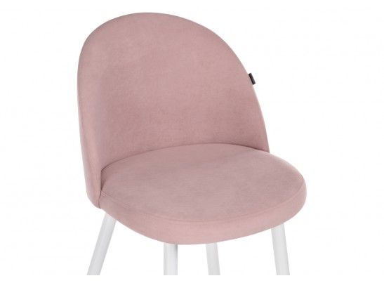 Барный стул Сондре пыльно-розовый / белый каркас в Каменске-Уральском