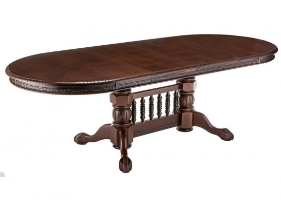 Деревянный стол Кантри 160(200-240)х107х78 орех с коричневой патиной в Каменске-Уральском