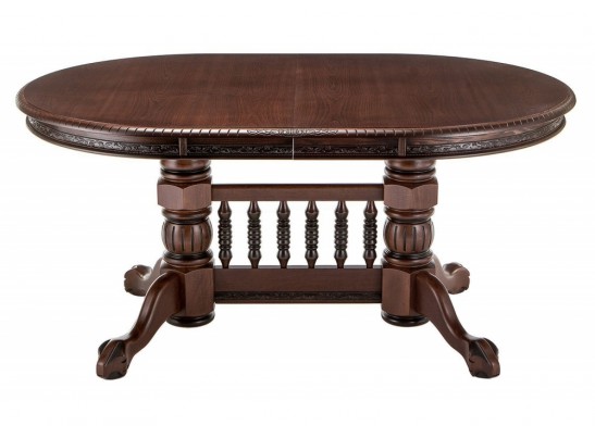 Деревянный стол Кантри 160(200-240)х107х78 орех с коричневой патиной в Каменске-Уральском