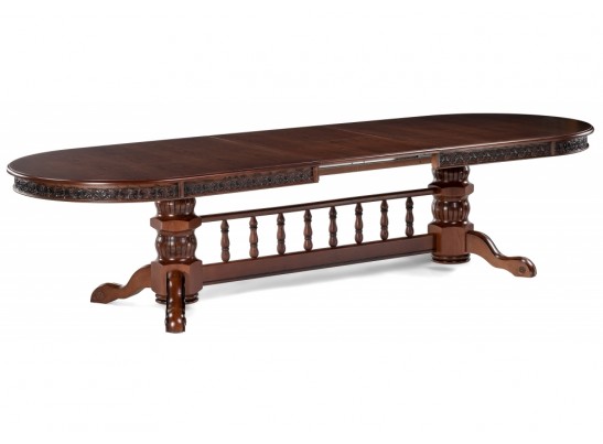 Деревянный стол Кассиль 260(330)х110х77 орех с коричневой патиной в Каменске-Уральском