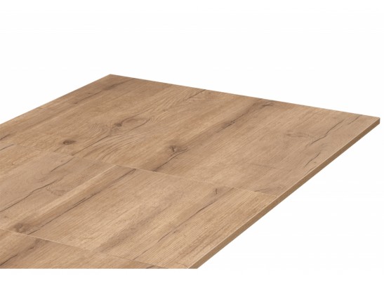 Деревянный стол Райн 116(160)x77 раздвижной дуб табачный / черный в Каменске-Уральском