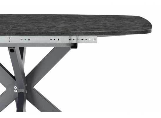 Деревянный стол Кортез 116(160)x77 раздвижной малави / серый