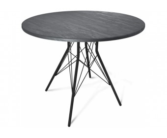 Деревянный стол SHT-TU2-1/90 черный муар / каменный уголь