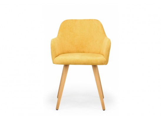 Деревянный стул Инфини 360 горчичный (ocean 016) / светлое дерево в Каменске-Уральском