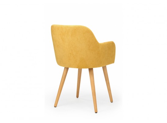 Деревянный стул Инфини 360 горчичный (ocean 016) / светлое дерево в Каменске-Уральском