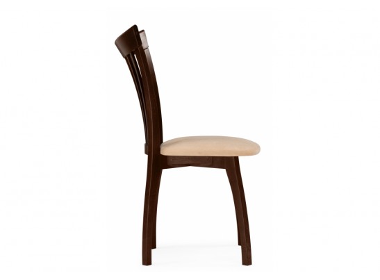 Деревянный стул Лидиос велюр тедди 008 / орех темный в Каменске-Уральском