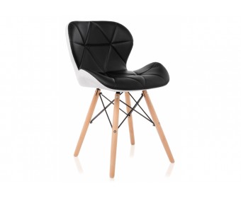 Деревянный стул PC-027 black / white