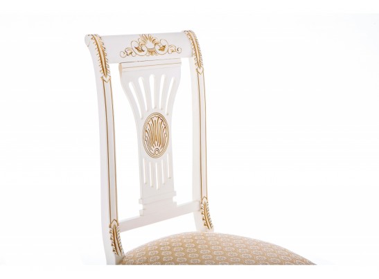 Деревянный стул Roy W/З молочный с патиной в Каменске-Уральском