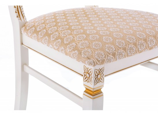 Деревянный стул Roy W/З молочный с патиной в Каменске-Уральском