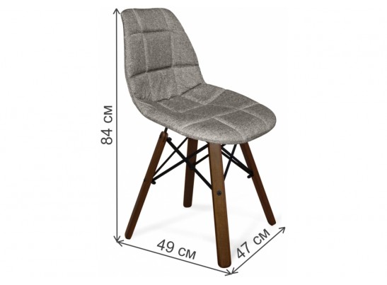Деревянный стул SHT-ST29-C/S70 пепельный / темный орех / черный в Каменске-Уральском