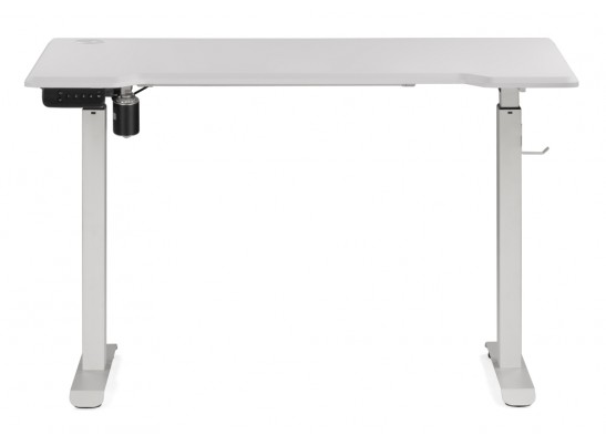 Компьютерный стол Маркос с механизмом подъема 120х75х75 белая шагрень / белый в Каменске-Уральском