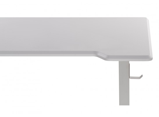 Компьютерный стол Маркос с механизмом подъема 120х75х75 белая шагрень / белый в Каменске-Уральском