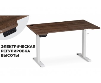 Компьютерный стол Маркос с механизмом подъема 140х80х75 орех кантри / белый