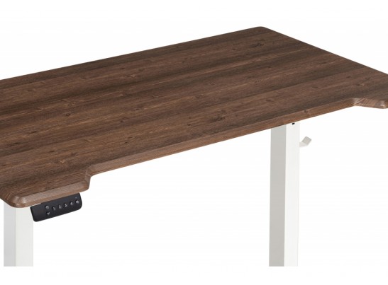 Компьютерный стол Маркос с механизмом подъема 140х80х75 орех кантри / белый в Каменске-Уральском