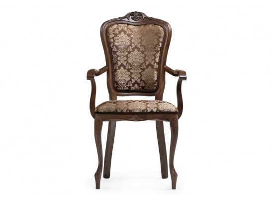 Кресло Руджеро с мягкими подлокотниками орех / шоколад в Каменске-Уральском