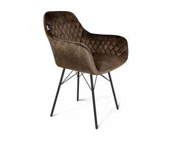 Кресло Sheffilton SHT-ST38/S64 коричневый трюфель / черный муар