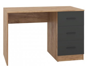 Письменный стол Бишоп 3 дуб крафт золотой / антрацит