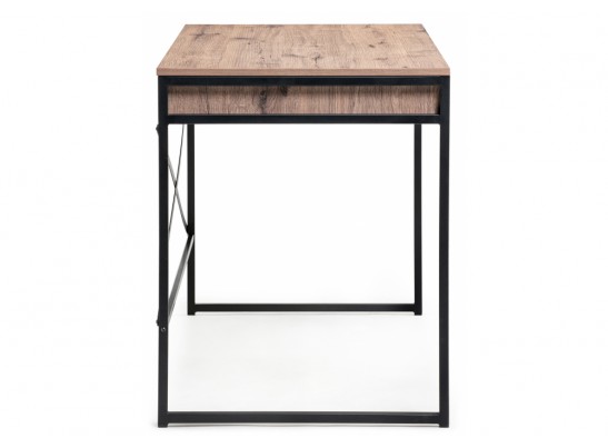 Письменный стол Маньяра 2 114х60х75 дуб велингтон / черный матовый в Каменске-Уральском