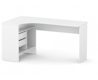 Письменный стол СПм-25 левый белый