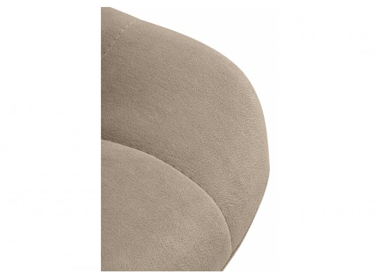 Полубарный стул Стронг вращающийся латте велютто 08 / черный каркас в Каменске-Уральском