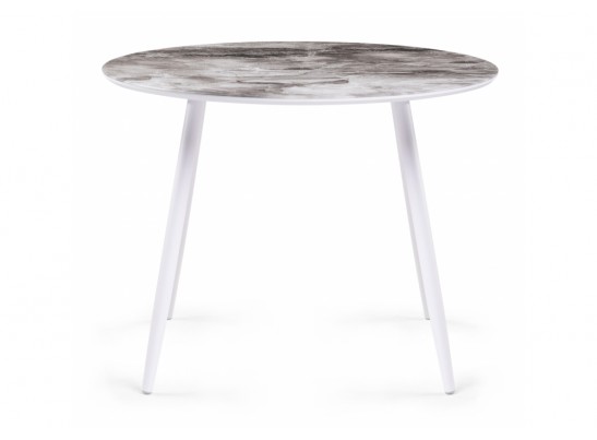 Стеклянный стол Анселм мрамор серый / белый в Каменске-Уральском