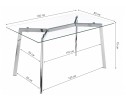 Стеклянный стол Modern 140 в Каменске-Уральском