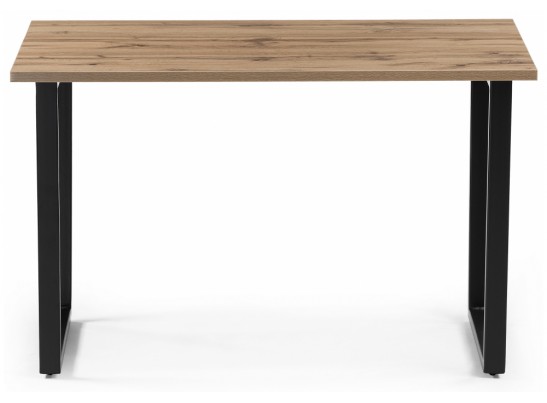 Деревянный стол Лота Лофт 140х80 черный матовый / дуб крафт золотой в Каменске-Уральском