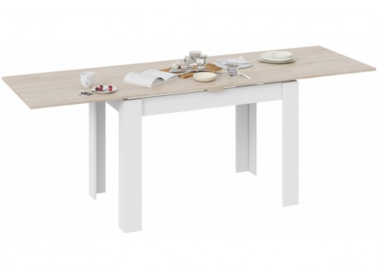 Стол Промо Тип 4 белый / дуб сонома светлый в Каменске-Уральском