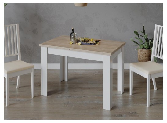 Стол Промо Тип 4 белый / дуб сонома светлый в Каменске-Уральском