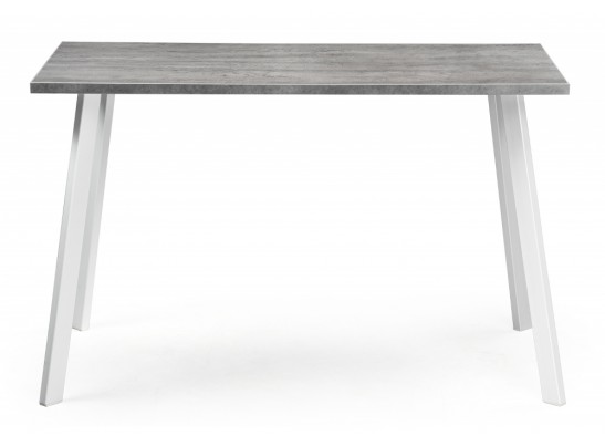 Стол Тринити Лофт 120х60х75 25 мм бетон / белый матовый в Каменске-Уральском