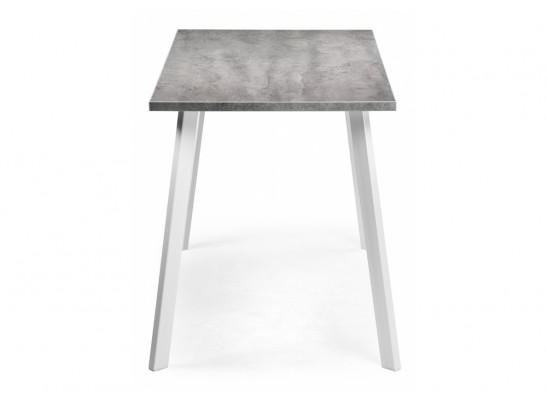 Стол Тринити Лофт 120х60х75 25 мм бетон / белый матовый в Каменске-Уральском