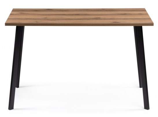 Стол Тринити Лофт 120х80 дуб делано темный / черный матовый в Каменске-Уральском