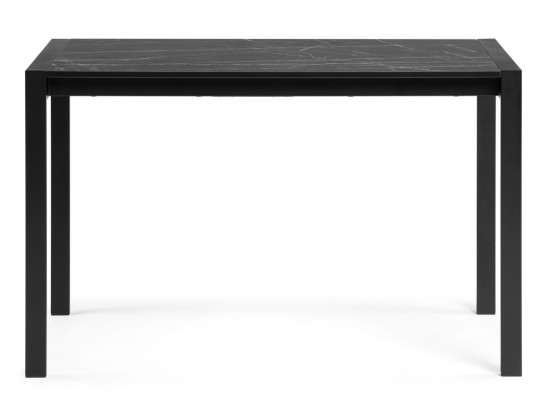 Стол Центавр 120(160)х70х75 файерстоун / черный матовый в Каменске-Уральском