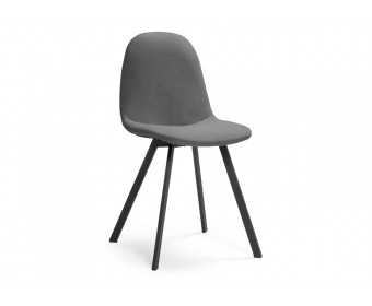 Стул на металлокаркасе Агот темно-серый / черный каркас