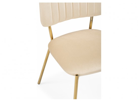 Стул на металлокаркасе Armond beige / gold