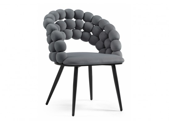 Стул на металлокаркасе Ball dark gray / black в Каменске-Уральском