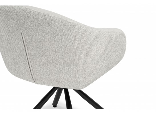 Стул на металлокаркасе Бартон 1 ткань мадера 2 / черный матовый в Каменске-Уральском