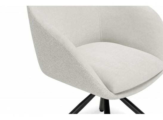 Стул на металлокаркасе Бартон 1 ткань мадера 2 / черный матовый в Каменске-Уральском