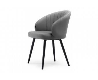 Стул на металлокаркасе Бэнбу velutto 32 / черный